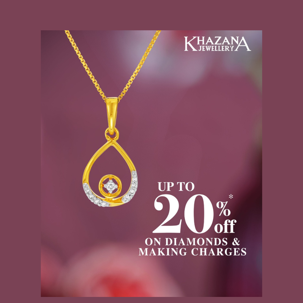 Offer image: Khazana Jewellery Latest  20Percentage off on diamonds & making charges